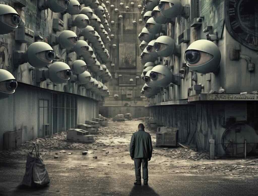  dystopian future portrayed in Orwell's 